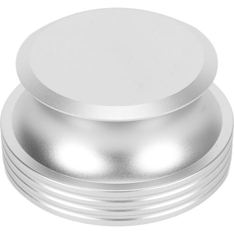 Stabilisateur de Disque Vinyle en Alliage d'Aluminium pour Platine - Réducteur de Vibrations HiFi Argenté (1/5)