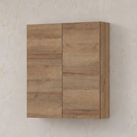 Pensile bagno sospeso doppio 60 cm rovere africa due ante Kleo (1/5)