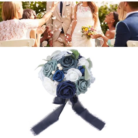 Bouquet de mariée, photographie en extérieur, bouquet artificiel, accessoires de photographie, fleurs, articles de mariage, bouquet de mariée, style D. (1/5)