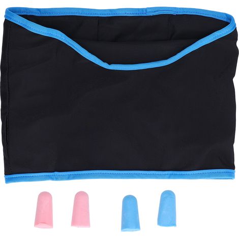 Masque de Sommeil Respirant Doux Confortable pour Bureau Maison Sieste Bleu
