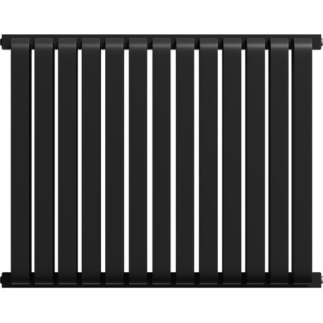 Wholesale Domestic Empire Colore Matt Black 600mm x 756mm Horizontal Double Panel Radiator