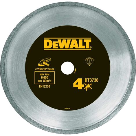 DeWALT - Disco da taglio diamantato per piastrelle 230x22,2 mm DT3738