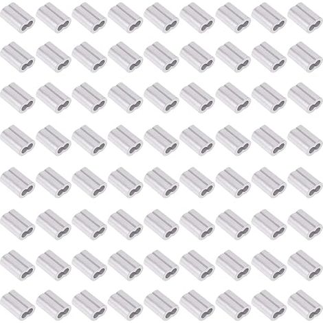 Lot de 200 manchons à sertir en aluminium de 1,2 mm pour câble métallique et câble ou toute autre chose nécessitant un câble solide (1/5)