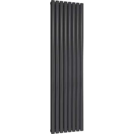 Reina Neva Designer Radiator 1800mm H x 472mm W Double Anthracite