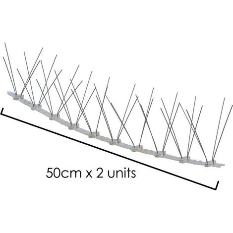 Anti Pigeon Spieß 0,5 Meter Polyethylen Doppelspieß 30 Spieße