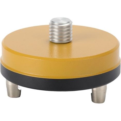 Adaptador fijo amarillo con rosca de 5/8 x 11 para estación total GNSS Trimble. (1/2)