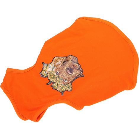 T-shirt chiot coloré à losanges 5D orange taille S (1/5)