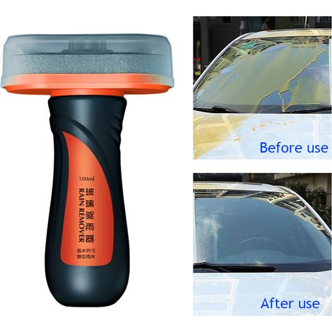 Kit de soins pour enlever le Film d'huile, 100ml, revêtement Anti-pluie, Agent pour verre automobile, nettoyant pour pare-brise avant de voiture, répulsif (1/5)