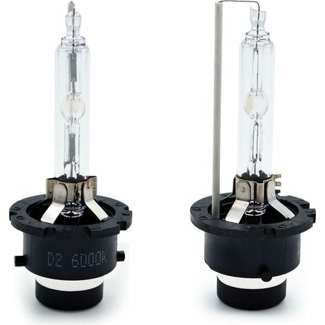 Kit de faros delanteros de xenón D2S, lámpara de descarga HID de 6000 K, 35 W, blanco, reemplaza bombillas halógenas o LED para exteriores (2 unidades) (1/5)