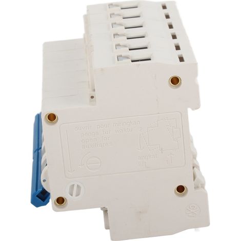 Disjoncteur de transfert miniature à verrouillage sur rail DIN 400 V CA, inverseur manuel double alimentation, 3P+3P/6000 A 16 A (1/5)