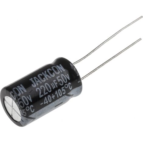 Condensateur RS PRO 220µF, 50V c.c.