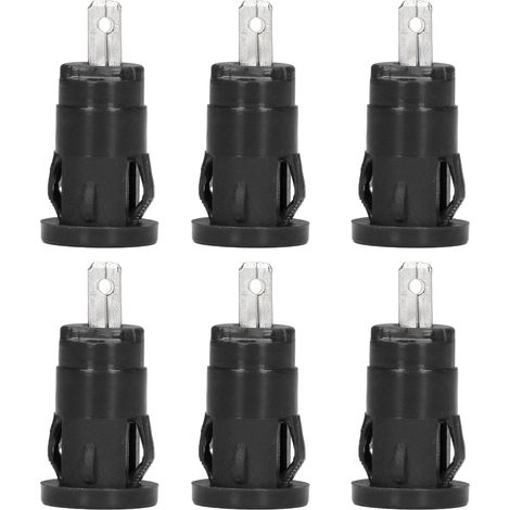 100 bornes banane 4mm douille connecteur terminal, bague de sécurité en cuivre nickelé, adaptateur de bloc, noir, lot de 100 pièces (1/5)