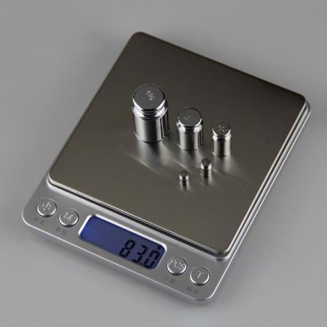 Balance de précision pro XL 0.01g - Max 500g - Gris (1/4)