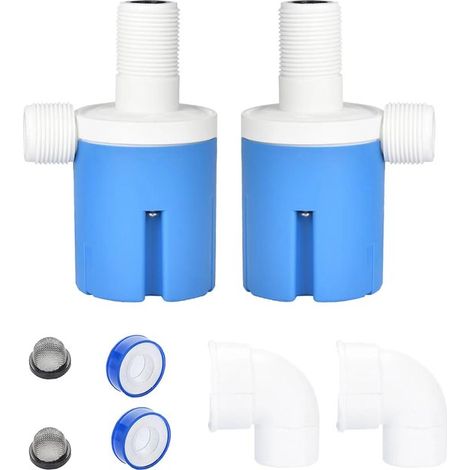 Válvula de control automático de nivel de agua (paquete de 2) - Válvula de flotador para tanque de agua (1/5)