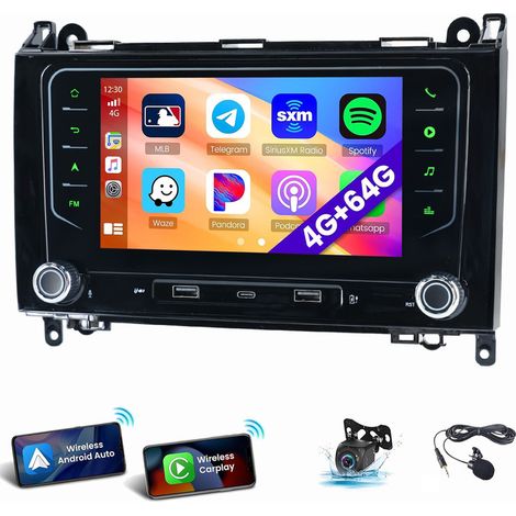 Carplay Pour Benz B Klasse/Vito W169 W639 W245 Autoradio Android 15 GPS RDS WiFi 2+64G CAM