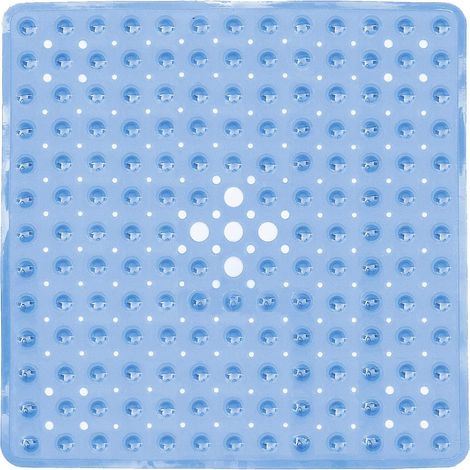 Rutschfestes Noppenkissen mit Wasserablaufloch und Saugnäpfen für die Dusche – 53 x 53 cm, grün (1/3)