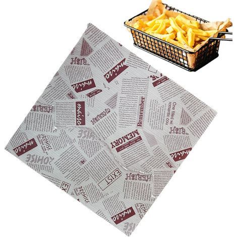 100 feuilles de papier sulfurisé, papier antiadhésif résistant à la graisse et apte au contact alimentaire - Feuilles d'emballage (1/5)