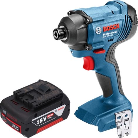Bosch GDR 18V-160 Avvitatore a impulsi professionale a batteria 18 V 160 Nm 1/4" + 1x batteria ricaricabile 5,0 Ah - senza caricabatterie