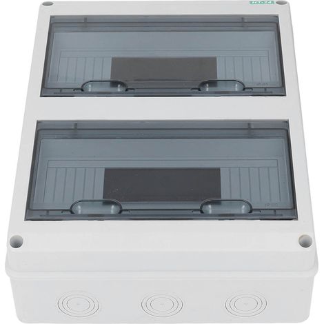 Sicherungskasten mit transparentem Deckel, offene Installation, wasserdicht, 24-facher Verteilerschutz (1/5)