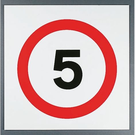 Panneau de signalisation routière, Contrôle de la vitesse, Plastique Panneau ( Prix pour 1 )