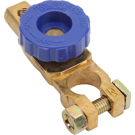 Coupe-batterie universel 15-17mm 100A en laiton antirouille pour voiture camping-car bateau camion (1/5)