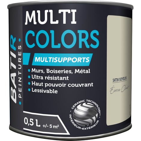 Pintura Batir Multiusos Satinado Sedoso 0,5 L corteza Claro