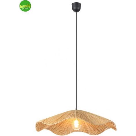 Lampada a sospensione Laxford Eglo 60 cm 1xE27 Natura (1/2)