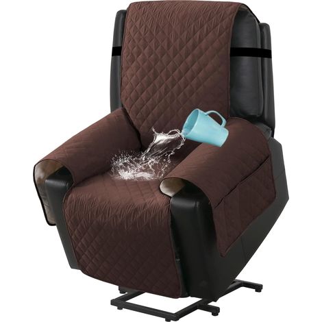 Housse de canapé - Marron foncé (Taille S) (1/5)