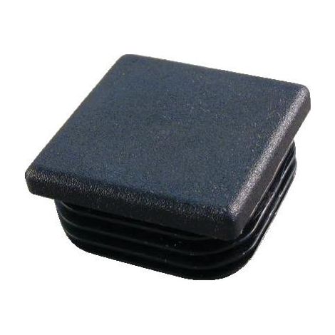 Fortaps punta de plástico negra 60 mm para tubos cuadrados