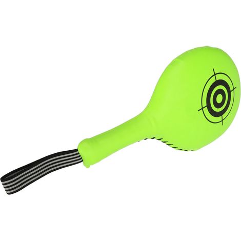 Cible de boxe Paddle Kickboxing, tapis de frappe, équipement d'entraînement d'arts martiaux pour Tae Kwon Do karaté, vert Fluorescent (1/5)