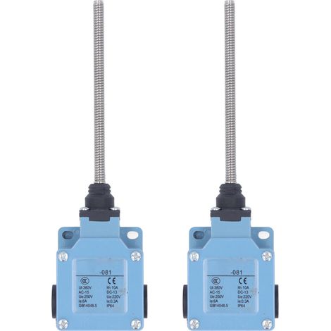 2 Interrupteurs de fin de course momentanés avec ressort flexible à tige pour machine CNC, imprimante 3D, 250V 220V (1/5)
