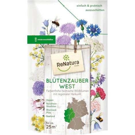 ReNatura « Magie des fleurs Ouest » 0,275 kg Mélange de fleurs sauvages, plantes mellifères