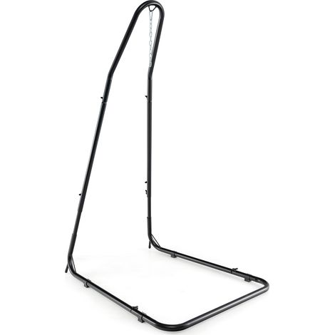 COSTWAY Large Heavy Duty C-stand Hanging Swing Egg Chair Hammock Frame Adjustable Height (1/5)