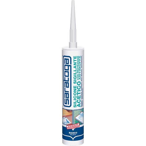 silicone antimuffa saratoga bianco 280 ml