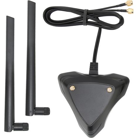 Wi-Fi-Antenne mit magnetischer Halterung, Dualband 2,4 GHz/5,8 GHz, omnidirektional, 6 dBi, für bessere Signalverstärkung. (1/5)