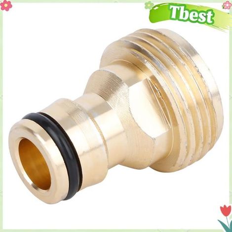 Connecteur de tuyau en aluminium 0,75, adaptateur de tuyau d'eau à connexion rapide avec conception anti-fuite, pour système (1/4)