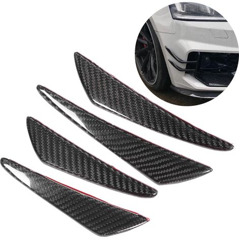 4-teiliges Set universeller Carbonfaser-Stoßstangen-Canards/Lippenspoiler passend für Honda (1/5)