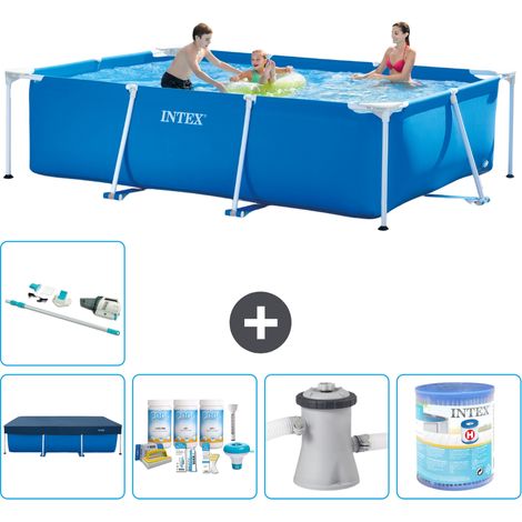 Intex Piscine Tubulaire Rectangulaire - 300x200x75 cm - 6-pièces S30157 (1/5)