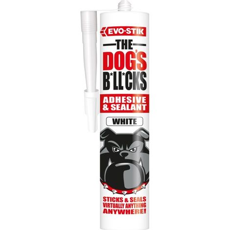 EVO-STIK 30617830 The Dogs Bllcks Multipurpose Adhesive & Sealant White 290ml EVOTDBWH