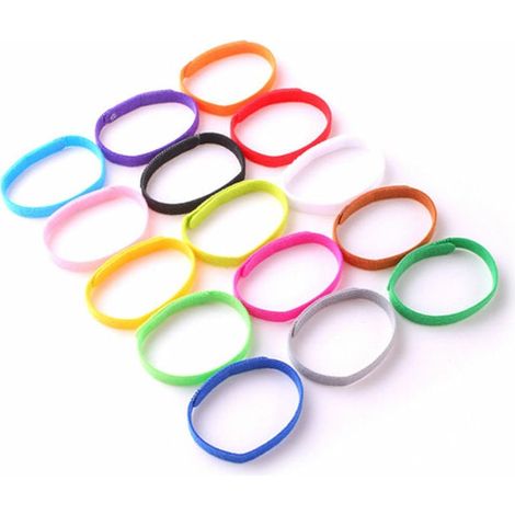 15 colliers d'identification chiots chatons, réversibles, nylon polyester, pour animaux de 0 à 8 semaines (1/4)