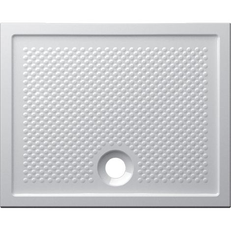 Ceramica Globo – Receveur de douche à poser 80x100 cm DV100BI – Céramique blanche – Surface antidérapante – Traitement antibactérien BATAFORM® (1/5)