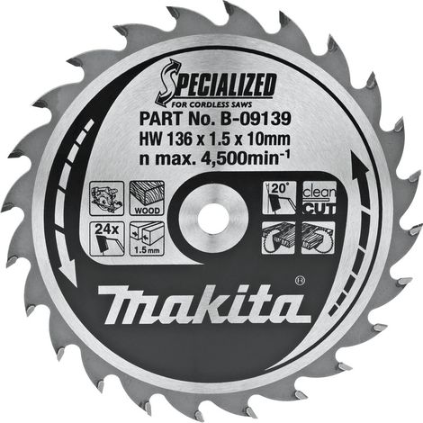 LAM TCT SPE BA 136/10/24 BOIS MAKITA B-09139