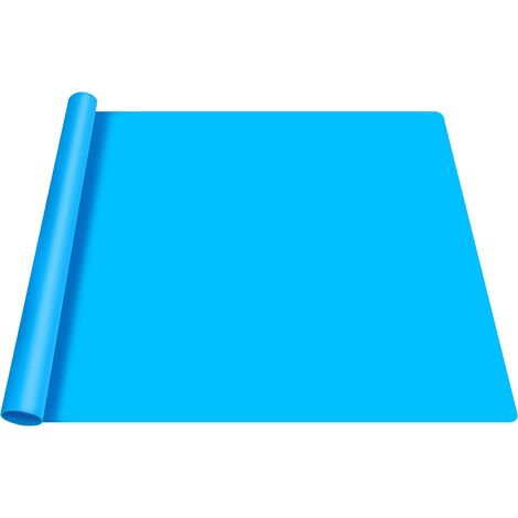 Grand tapis en silicone,70x50 cm,Tapis en silicone pour résine époxy bleue,1.3 mm d'épaisseur,Tapis de bricolage en silicone,Tapis de table antidérapant,Pour résine coulée, travaux manuels (1/5)