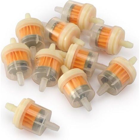 Filtres à carburant avec aimant, 12 pièces Filtres à carburant en ligne universels à essence avec aimant pour tondeuses à gazon pour motocyclette de VTT