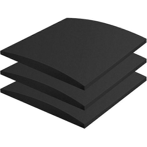 [KK] Coussin de soutien pour canapé, lot de 3, pour sièges affaissés, réparation de sièges affaissés, coussin de soutien en mousse noire (1/5)