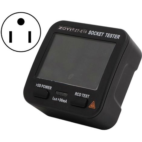 Steckdosentester mit präziser Erkennung, Farbbildschirm, intelligentem Digitaldisplay und Stromausfalldetektor für