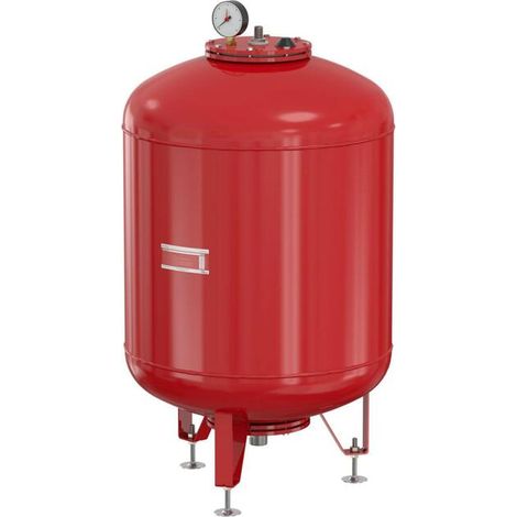 Flamco Druckausdehnungsgefäß FLEXCON M 1200 l, 10 b, Rp 1 1/2, Vordr. 6 b, rot (1/2)