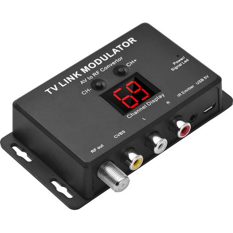 Modulateur TV TM80 Convertisseur AV vers RF pour liaison TV (1/5)