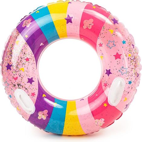 Natation pour les Enfants avec des Paillettes – gonflable, Bouée de 90 cm avec poignées