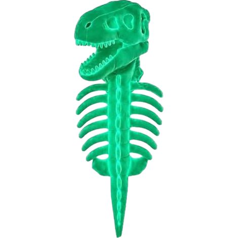 Dinosaurierkostüm für Haustiere in Form eines Skeletts, aus weichem Plüsch, 3D-gearbeitet, ideal für Katzen und Hunde, perfekt für Partyfotos und Rollenspiele (hellgrün, Länge 120 cm). (1/5)